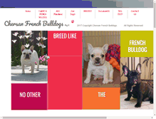 Tablet Screenshot of chersanfrenchbulldogs.com